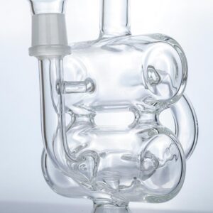 8.5" Clear Glass Dual Chamber Dab Rig