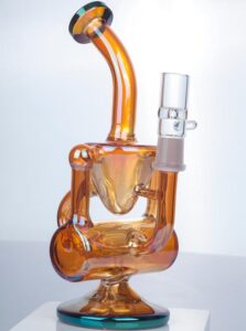 Enail Dab Kit W/ Orange Heady Recycler Dab Rig Bundle
