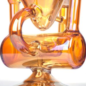 Enail Dab Kit W/ Orange Heady Recycler Dab Rig Bundle