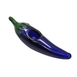 Eggplant Glass Hand Pipe