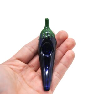 Eggplant Glass Hand Pipe