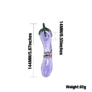 Eggplant Novelty Glass Pipe