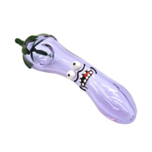 Eggplant Novelty Glass Pipe
