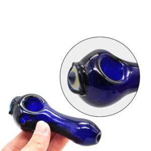 Eye Pattern Glass Spoon Pipe