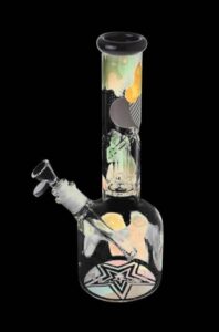 Famous Brandz "Aquarius" 12" Glass Water Bong