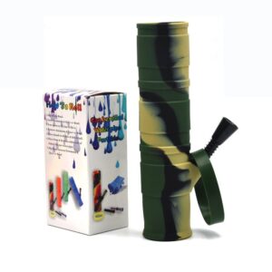7.8“ Foldable Silicone Camouflage Bong