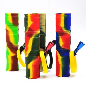 7.8“ Foldable Silicone Camouflage Bong