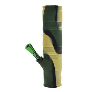 7.8“ Foldable Silicone Camouflage Bong