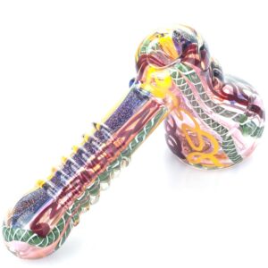 Fumed Glass Hammer Bubbler w/ Milli Scheme