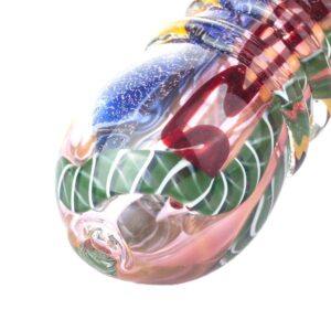 Fumed Glass Hammer Bubbler w/ Milli Scheme