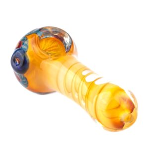 Fumed Milli Scheme Spiral Inside-out Glass Spoon Pipe