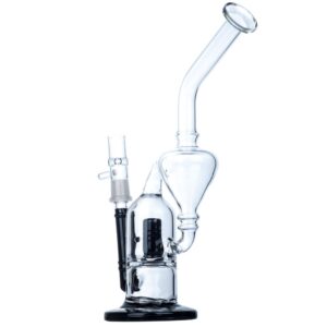 9" Dual Chamber Vortex Glass Bong