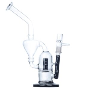 9" Dual Chamber Vortex Glass Bong
