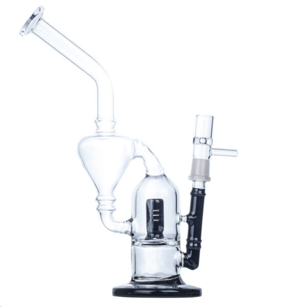 9" Dual Chamber Vortex Glass Bong