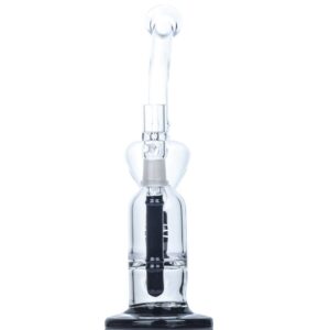 9" Dual Chamber Vortex Glass Bong