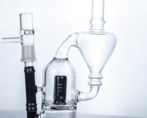 9" Dual Chamber Vortex Glass Bong