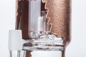 Paint Coated Dual Perc Dab Rig