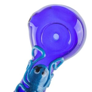 Glow-In-The-Dark Octopus Glass Pipe