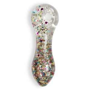Sparkly Glitter Glass Pipe (Random Color)