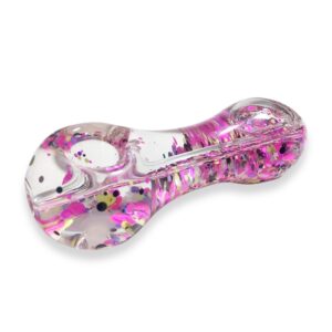 Sparkly Glitter Glass Pipe (Random Color)