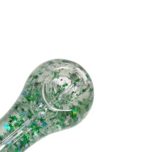 Sparkly Glitter Glass Pipe (Random Color)