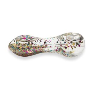 Sparkly Glitter Glass Pipe (Random Color)