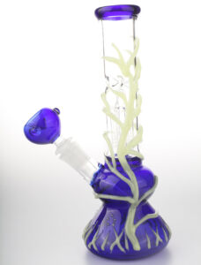 10" Glow-In-The-Dark Beaker Bong