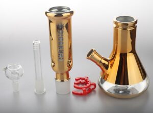 12" Golden Two Part Travel Beaker Bong