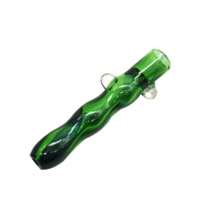 Green Jade One Hitter Glass Pipe