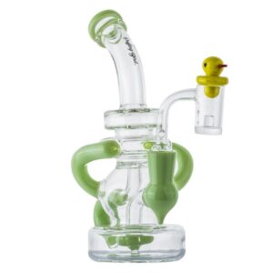 Green Recycler Showerhead Perc Dab Rig Set