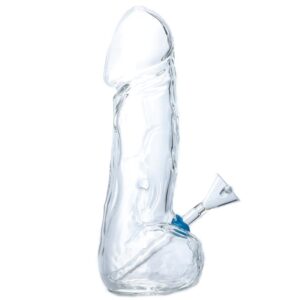 Green Recycler Showerhead Perc Dab Rig and Penis Glass Bong Set