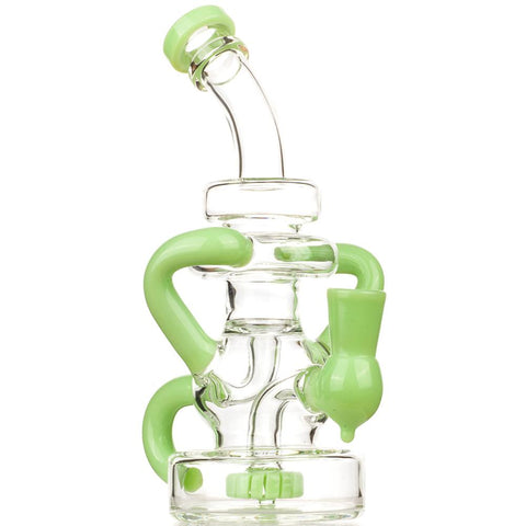 Green Recycler Dab Rig Pink Girly Fumed Glass Pipe Set | Free Australia Shipping