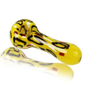 Handmade Strips Glass Pipe (Random Color)