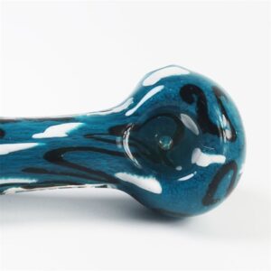 Handmade Strips Glass Pipe (Random Color)