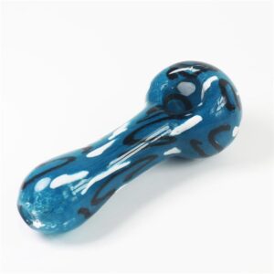 Handmade Strips Glass Pipe (Random Color)
