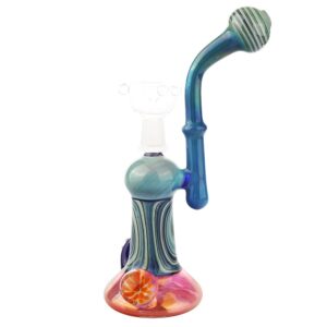9" Heady Themed Glass Dab Rig Bong