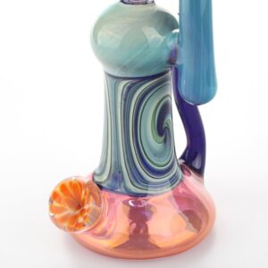 9" Heady Themed Glass Dab Rig Bong
