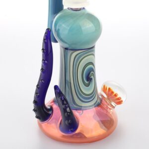 9" Heady Themed Glass Dab Rig Bong
