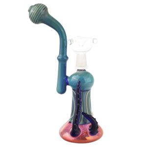 9" Heady Themed Glass Dab Rig Bong