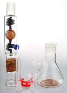 Heady-Perc-Glass-Bong-Puffing-Bird-Best-Online-Headshop-Whole 18" Heady Perc Two Part Beaker Bong