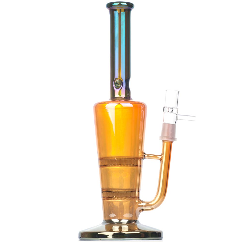 Honeycomb_Perc_Bong_-_Gradient_Heady_Glass_Bongs_For_Sale_-_Puffing_Bird_2 10" Gradient Honeycomb Perc Bong