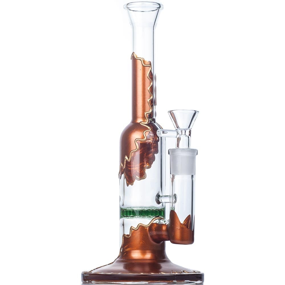 Honeycomb_perc_bong_-_straight_tube_bongs_for_sale_-_puffing_bird_1 9" Straight Tube Honeycomb Bong