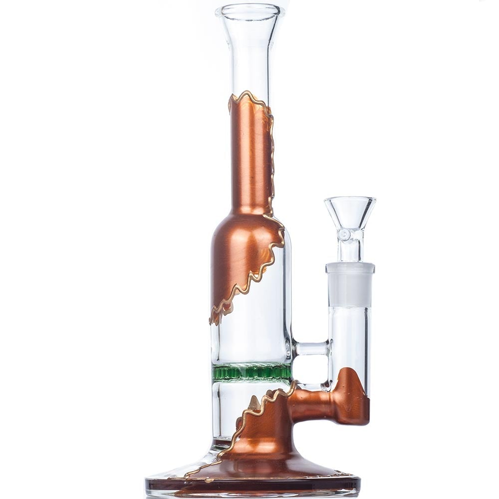 Honeycomb_perc_bong_-_straight_tube_bongs_for_sale_-_puffing_bird_2 9" Straight Tube Honeycomb Bong