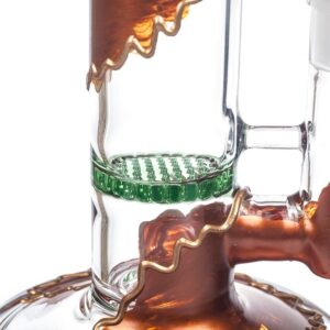 Honeycomb_perc_bong_-_straight_tube_bongs_for_sale_-_puffing_bird_4 9" Straight Tube Honeycomb Bong