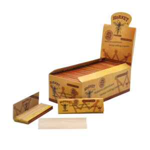 Hornet Brown Slim Organic Hemp Rolling Paper 5 Booklets