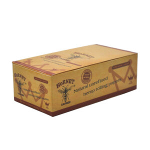 Hornet Brown Slim Organic Hemp Rolling Paper 5 Booklets