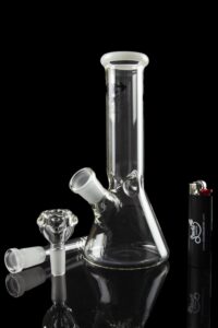 IMG_3638 Diamond Glass 8" Classic Beaker Bong