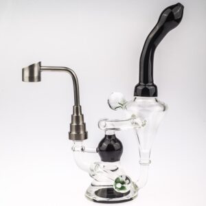 8" Heady Flower Pendant Recycler Dab Rig
