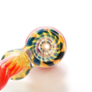 Ice Cream Silicone Pipe w/ Spiral Color Sherlock Bubbler Set