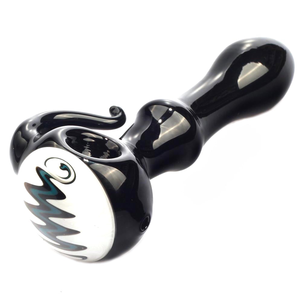 Large_Wig_Wag_Glass_Spoon_Pipe_Weed_Bowls_For_Sale_Free_Shipping Large Wig Wag Glass Spoon Pipe w/ Glass Horn